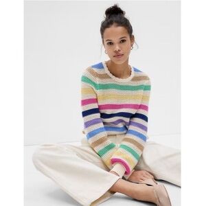 GAP 💯 Cotton Pointelle Crew - Rainbow 🌈